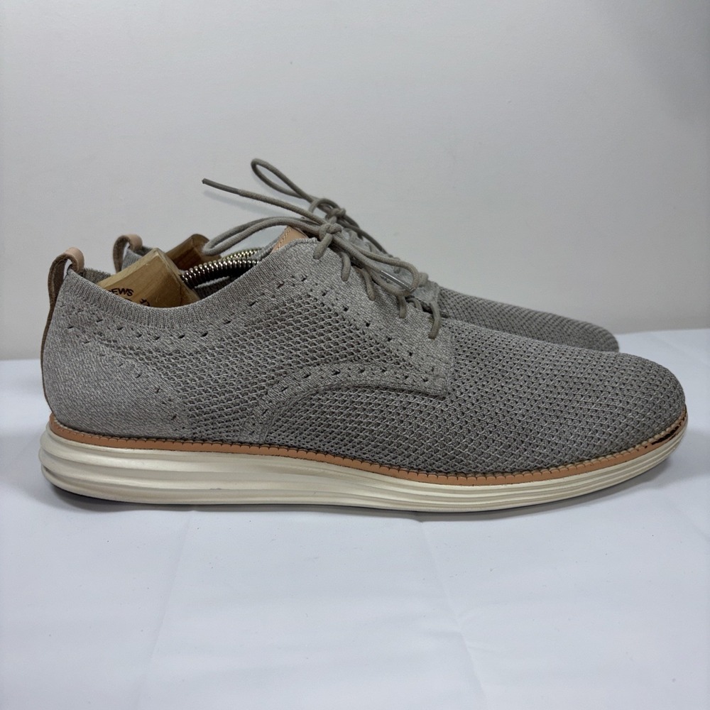Cole Haan Grand OS Mens Shoes Sz 12 M‎ Gray Stitchlite Wingtip Oxfords Comfort